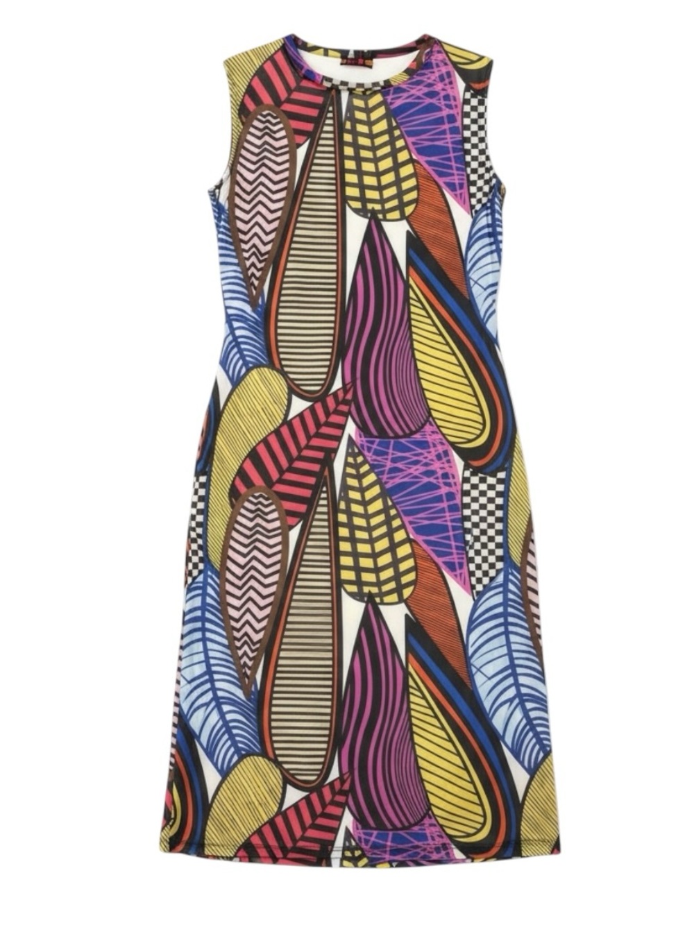 Isle by Melis Kozan Mesh Graphic Print Midi Dress